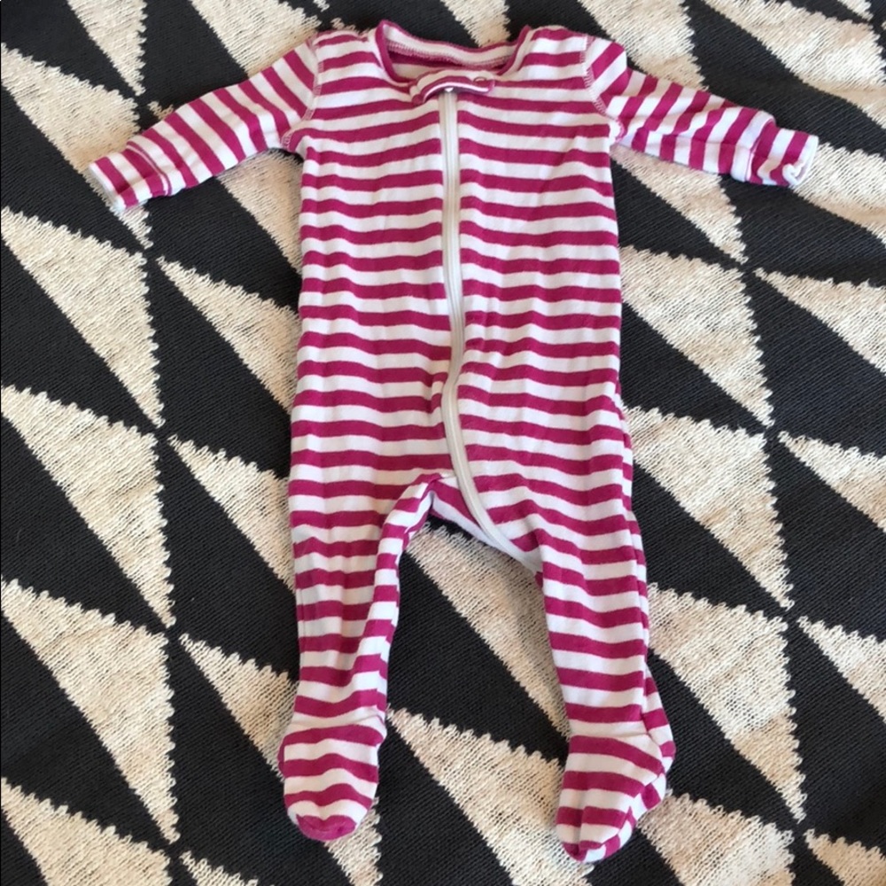 Primary zip footie pajamas